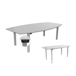 Arise Electric Meeting Table 2400x1200mm White/ L1