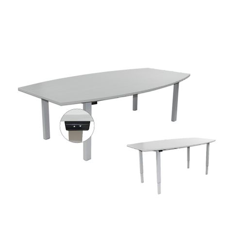 Arise Electric Meeting Table 2400x1200mm White/ L1