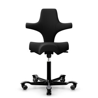 Hag Capisco 8106 Saddle Seat Task Chair F2: Black/Black Fr