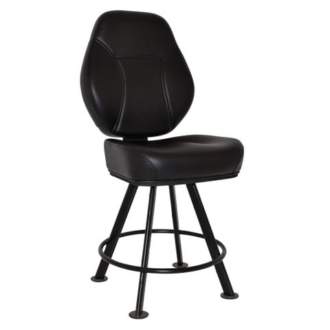 Ca Gaming Stool 4 leg  Black PU.  180kg