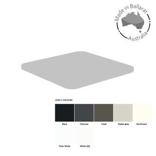 Top 25mm 800x800mm L1 50mm Radius Corners