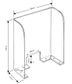 Sneeze Guard W800 x H700 x 3mm with cutout. Acrylic