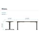 Klass Electric Single Sided Desk Frames - Double Motor