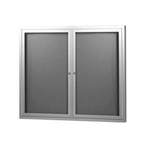 Hinged Glass Door Fabric Display Case 1200 x 900