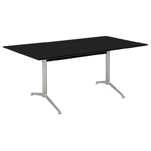 Stan Table Frame with Twin Pedestal Straight Leg