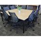 TE50 Boardroom Table L2000xW1800mm Sq Fr 50leg Blk L2