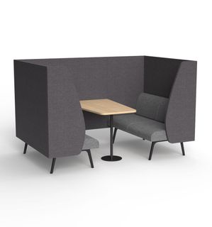 Willow 4 Person Booth with Meeting Table
