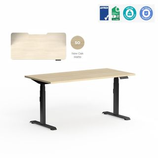 Klass Electric Desk 1800x750mm Scallop Blk NO matte