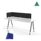 Hush Single Flex Desk Top Dividers - 18mm