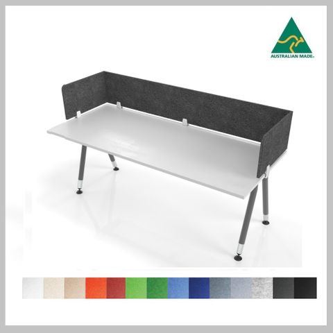 Hush Double Flex  Desk Top Dividers - 18mm