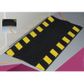 Cable Safe Mat 1000 x 500mm Black with Chevron Border