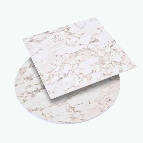 Crown Premium Compact Top 600mm diam White Marble