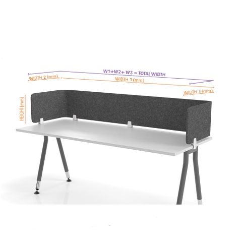 Hush Flex Double Divider S H600 L2674mm (450/1774/450) 18mm