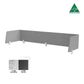 Hush Double Flex  Desk Top Dividers - 18mm