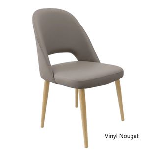 New Orleans Crescent  Chair 4L Oak PC Legs Vinyl 150kg