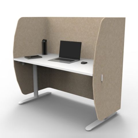 Solitude Fixed Height Acoustic Workstation 1400x700mm