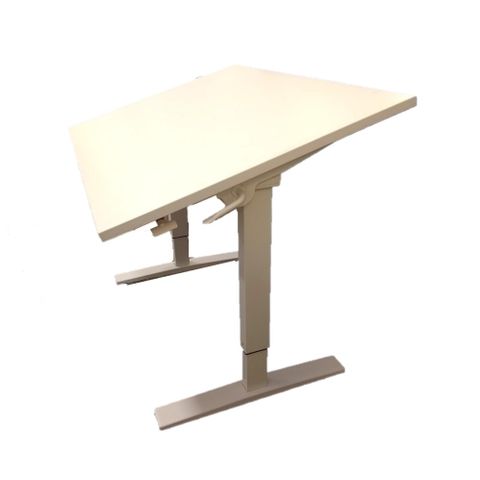 Sit/Stand Table with Tilt Top 1200x700mm, Height adj. L1