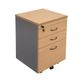 Rapid Worker Mobile Pedestal 2 Small + 1File Drawers Locking