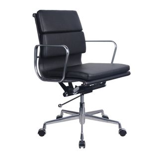 PU900M MB Executive Chair with Arms 120kg Chr/Blk PU