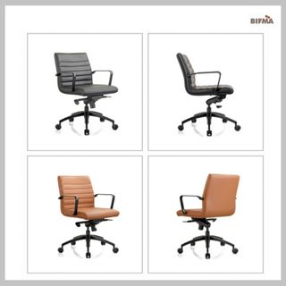 Addison MB Executive Chair with Arms Black PU 110kg