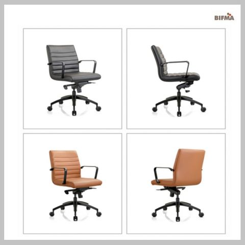 Addison Medium Back Chair with Arms - 110kg