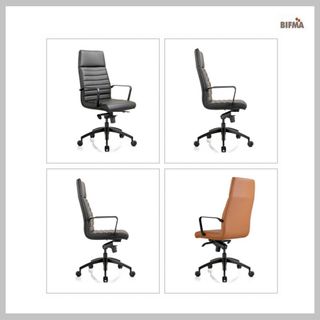 Addison HB Executive Chair with Arms Black PU 110kg