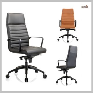 Addison HB Executive Chair with Arms 110kg  Black