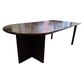 #210405 Secondhand Desk D End/Straight Timber Veneer