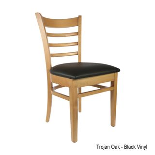 Durafurn Florence Cafe Chair Timber Frame, Vinyl Seat