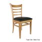 Durafurn Florence Cafe Chair Timber Frame, Vinyl Seat