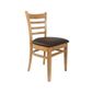 Durafurn Florence Cafe Chair W440mm seat Timber, vinyl seat