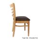Durafurn Florence Cafe Chair Timber Frame, Vinyl Seat