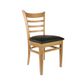 Durafurn Florence Cafe Chair W440mm seat Timber, vinyl seat