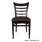 Durafurn Florence Cafe Chair Timber Frame, Vinyl Seat