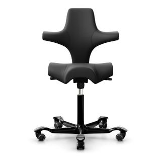 Hag Capisco 8106 Saddle Seat Task Chair F3: Blackvinyl /Black Fr