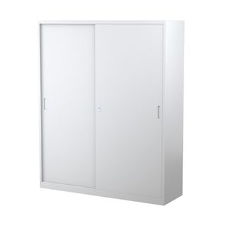 Steelco Sliding Door Cabinet H1830xW1500xD465 3S White