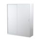 Steelco Sliding Door Cabinet H1830xW1500xD465 3S White