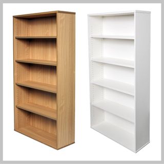 Rapid Span Bookcase H1800xW900xD315mm White or Beech