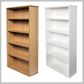 Rapid Span Bookcase H1800xW900xD315mm White or Beech