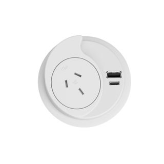 Konexus GPO & 2 x USB A/C Fast Charge Outlet [65W] White