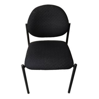 #210566 Secondhand Visitor Chair, No Arms Black. Set of 2