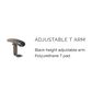 Height adjustable T arms. Pair. Black Unfitted