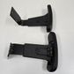 Height adjustable T arms. Pair. Black Unfitted