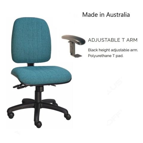Hamilton Exec HB Manual Back Adj Arm 3L 120kg F2