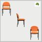 Maddison Visitor Chair, 4 Leg, Round Back, No Arms 150kg