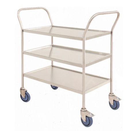 3 Tier Stainless Steel Trolley
