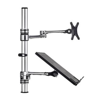Notebook- Monitor Combo Mount Silver