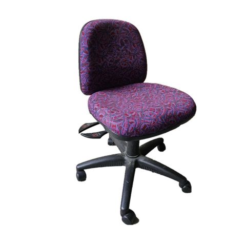 Secondhand chair 34 MB no arms cyclamen swirl pattern