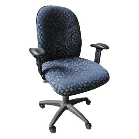 Secondhand chair 24 Datergon With arms Aura Solo [Blue]