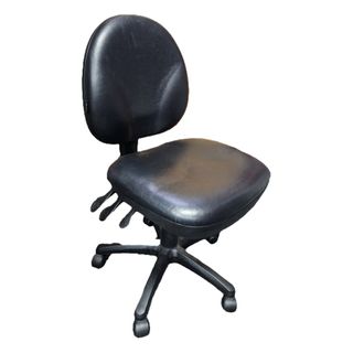 Secondhand chair 37 MB no arms Black vinyl